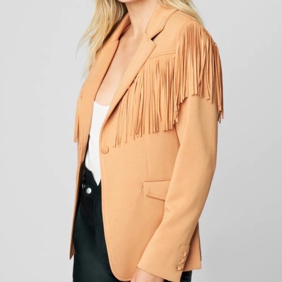 NWT Blank Ny Women’s Fringe Shoulder Blazer Jacket Size XS. ( Free Bird ) - Picture 5 of 12